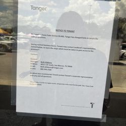 Claire's - Notice to Tenant
