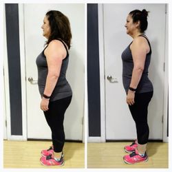 Jigalin Fitness - Left - 6/27/17 = 219 lbs Right - 9/28/17 = 201lbs We're making progress!! :)