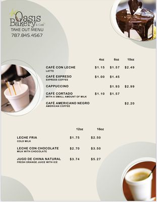 Menu photo 2 Oasis Bakery And Cafe Santa Isabel, PR Menu photo 2 Oasis Bakery And Cafe Santa Isabel, PR