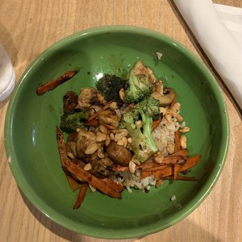 Doc B's Restaurant + Bar - Wok-Out Bowl with Chicken, Sesame Teriyaki, and Sticky Brown Rice - New American Near Me - Chicago, Illinois