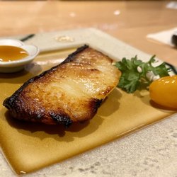 Kozan - Black cod. Poached kumquat.