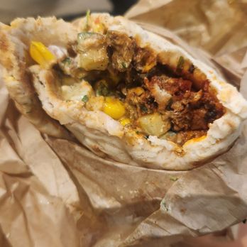CAVA - Hot honey chicken and lamb wrap - Mediterranean Near Me - Sherman Oaks, California CAVA - Hot honey chicken and lamb wrap - Mediterranean Near Me - Sherman Oaks, California