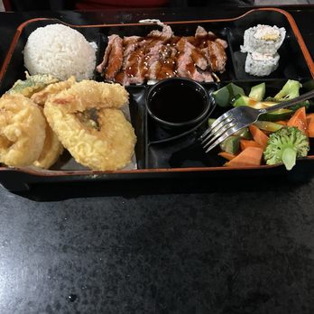 Kabuki Sushi - Beef Teriyaki & Tempura Bento, Beef Teriyaki was Cold - Japanese Near Me - Antioch, California