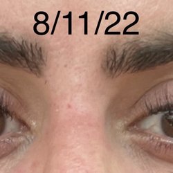 Vinnie & June Brow and Grooming Bar - After Lash Lift and tint, and Brow tint and wax.