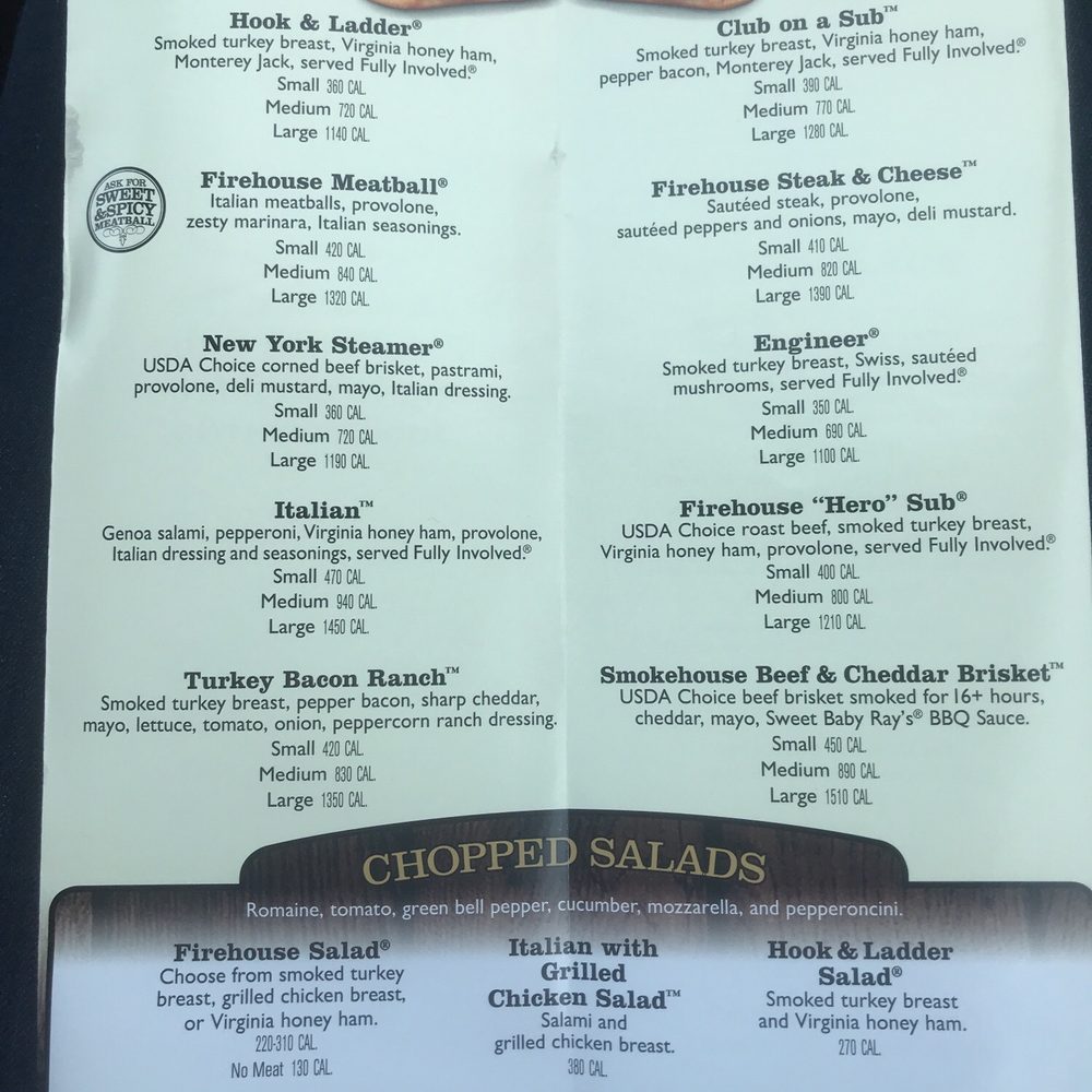 Firehouse Subs - Menu - Fast Food Near Me - Lakewood, Washington Firehouse Subs - Menu - Fast Food Near Me - Lakewood, Washington