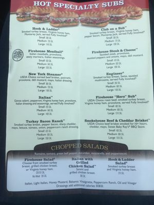 Menu photo 6 Firehouse Subs Lakewood, WA