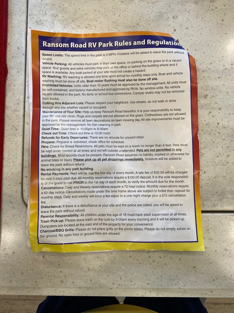 RANSOM ROAD RV PARK Updated May 2024 18 Photos 240 E Ransom Rd