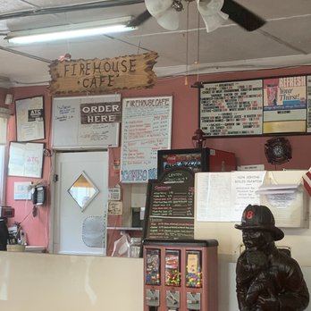 Firehouse Cafe - Menu and front counter area - Cajun/Creole Near Me - Crowley, Louisiana