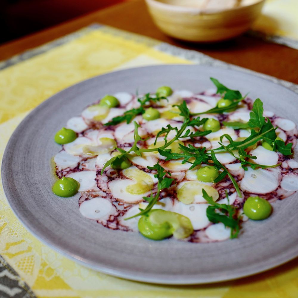 La Veranda - Octopus carpaccio - Modern European Near Me - Praha 1, Puerto Rico La Veranda - Octopus carpaccio - Modern European Near Me - Praha 1, Puerto Rico