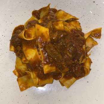 Trattoria Dalloste - Pappardelle al sugo di cinghiale (home made pasta with wild boar sauce) - Tuscan Near Me - Florence, FI