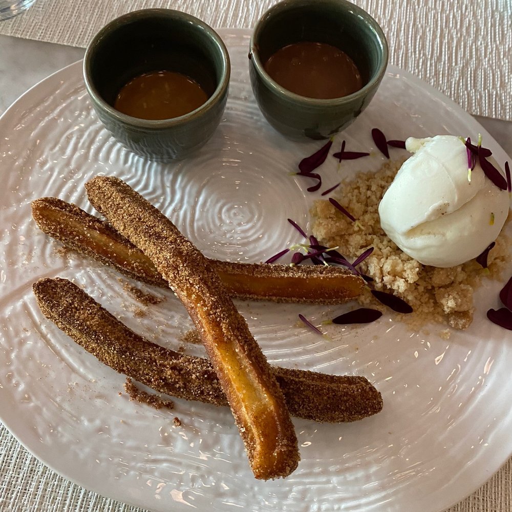 Hector's Kitchen - Churros with ice cream for dessert - Signature Cuisine Near Me - Punta de Mita, NAY Hector's Kitchen - Churros with ice cream for dessert - Signature Cuisine Near Me - Punta de Mita, NAY