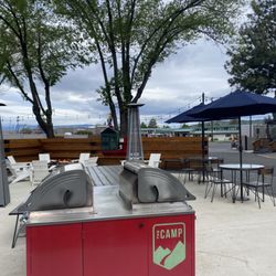 The Camp - Great community area with fire pit, grills, and morning coffee