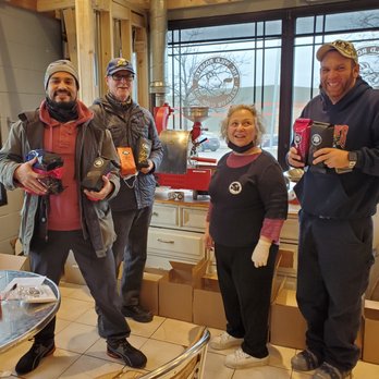The Wild Roaster - Veterans Luis, Terry, and Angel picking up 'Coffee Gifts' for the Midwest Veterans Closet Food Pantry where those who serve(d) us shop FREE - Coffee & Tea Near Me - Deerfield, Illinois