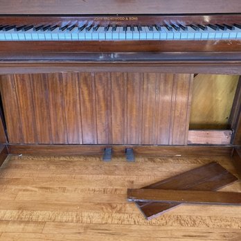 Olympia Moving & Storage - Damaged panel of antique piano. - Movers Near Me - Thorofare, New Jersey Olympia Moving & Storage - Damaged panel of antique piano. - Movers Near Me - Thorofare, New Jersey