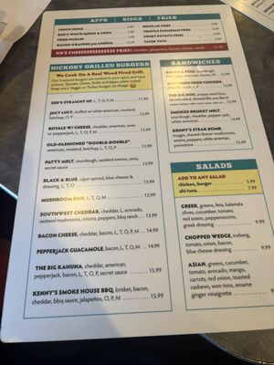 Menu photo 2 Kenny's Burger Joint - Plano Plano, TX