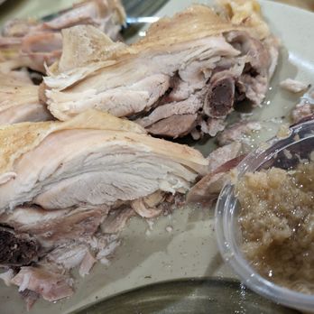 Asian Cafe Express - Steamed chicken and ginger/scallion condiment Feb 8, 2024 - Chinese Near Me - Mesa, Arizona