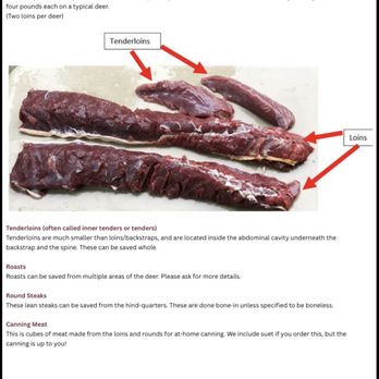 Edgewood Locker - Winter 2025/2026 deer product info - Meat Shops Near Me - Edgewood, Iowa