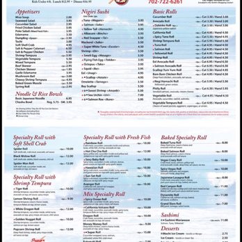 Super Sushi - New menu - Sushi Bars Near Me - Las Vegas, Nevada Super Sushi - New menu - Sushi Bars Near Me - Las Vegas, Nevada