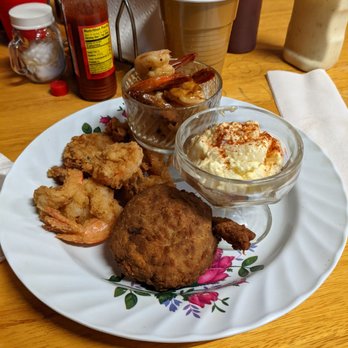 Old School Diner - Shrimp sampler - Seafood Near Me - Harris Neck, Georgia