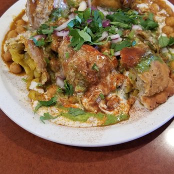 Chaat Cafe - Samosa Chaat ($6.99) - Indian Near Me - San Jose, California Chaat Cafe - Samosa Chaat ($6.99) - Indian Near Me - San Jose, California