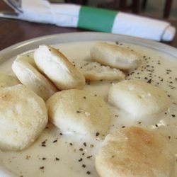 The Oasis Cafe - Clam chowder soup with oyster crackers...very good
