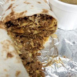 Valero Gas Station - Mexican Breakfast Burrito. $3.50.