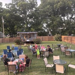 Cute little stand and lawn seats