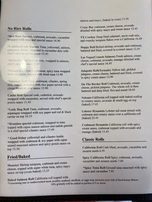 Menu photo 2 Edohana Sushi Fort Worth, TX Menu photo 2 Edohana Sushi Fort Worth, TX