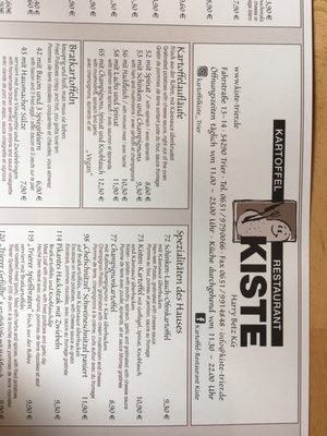 Restaurant Kartoffel Kiste by null