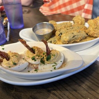 Salt + Smoke - Deviled Eggs and Fried Pickles - Barbeque Near Me - St. Louis, Missouri Salt + Smoke - Deviled Eggs and Fried Pickles - Barbeque Near Me - St. Louis, Missouri