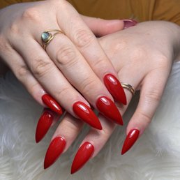 Full acrylic set.