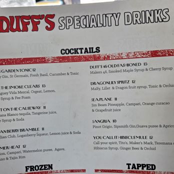 Duff's Famous Wings - 2025-6-6 Drink Menu 3/4 - Chicken Wings Near Me - Tampa, Florida Duff's Famous Wings - 2025-6-6 Drink Menu 3/4 - Chicken Wings Near Me - Tampa, Florida