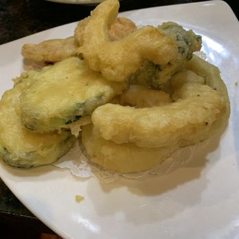 Hayashi Hibachi - Tempura vegetables with sauce - Japanese Near Me - El Paso, Texas Hayashi Hibachi - Tempura vegetables with sauce - Japanese Near Me - El Paso, Texas