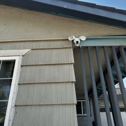 Nicely installed outside camera