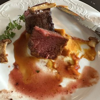 The Shack - Wagu steak.  Paired with a puréed squash - so Devine - New American Near Me - Staunton, Virginia