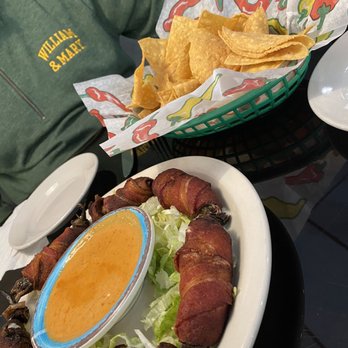 Los Dos Amigos - Stuffed jalapeño wrapped in bacon. Chips were perfect. - Mexican Near Me - Bowling Green, Virginia Los Dos Amigos - Stuffed jalapeño wrapped in bacon. Chips were perfect. - Mexican Near Me - Bowling Green, Virginia
