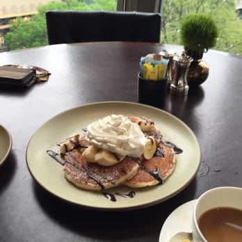 NoMI - Pancakes with chocolate and bananas - Bars Near Me - Chicago, Illinois NoMI - Pancakes with chocolate and bananas - Bars Near Me - Chicago, Illinois