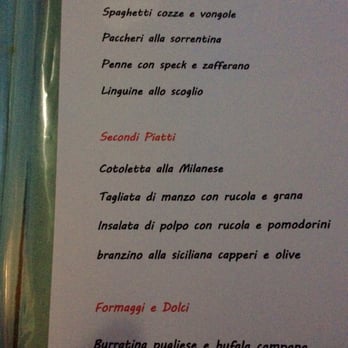 Pizzeria Michele con Cucina - Part of the Menu - Pizza Near Me - Milan, Michigan