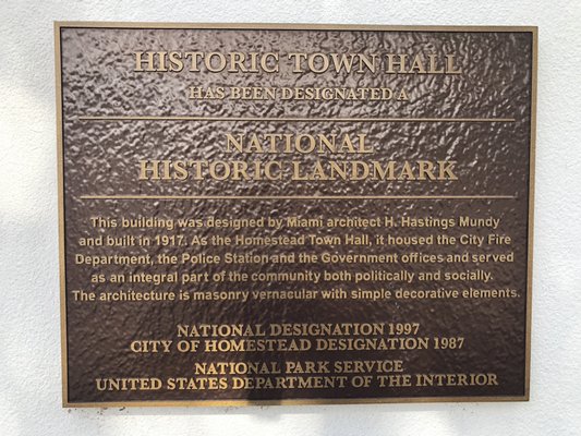 Historic Town Hall of Homestead by null