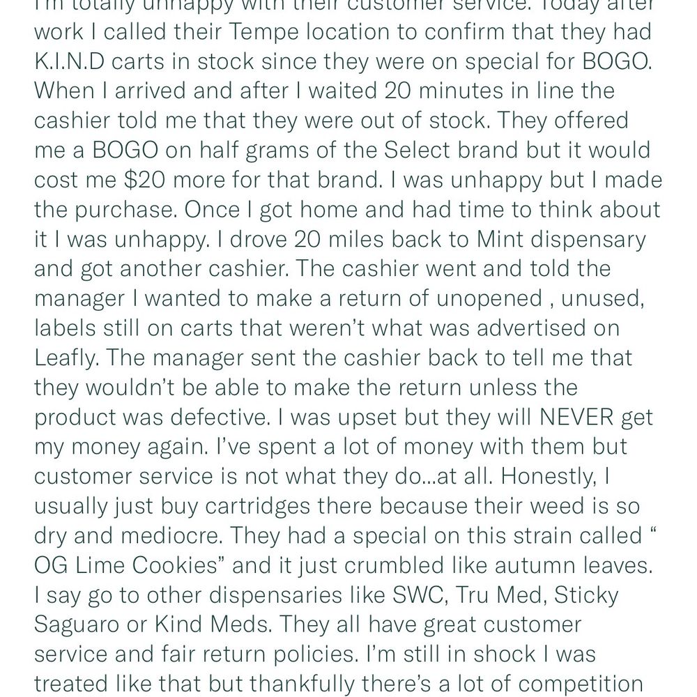 Mint Cannabis - Tempe - Review on Leafly - Cannabis Dispensaries Near Me - Guadalupe, Arizona