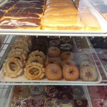 Donut Palace - a variety of donuts in a display case - Donuts Near Me - Buffalo, Missouri