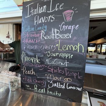 Jonny's Italian Ice - Menu 7/3/2026 - Ice Cream & Frozen Yogurt Near Me - Sunnyvale, California