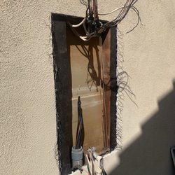 Fullerton Electric - 125A panel removed, before new 200A panel was installed.