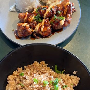 Joey's Kitchen Napili - Joey's Famous Garlic Chicken & Pork Adobo Fried Rice - Filipino Near Me - Lahaina, Hawaii Joey's Kitchen Napili - Joey's Famous Garlic Chicken & Pork Adobo Fried Rice - Filipino Near Me - Lahaina, Hawaii