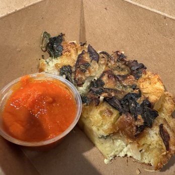 Alma Provisions - Mushroom frittata - really greasy - Coffee & Tea Near Me - Minneapolis, Minnesota