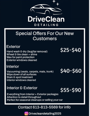 DRIVE CLEAN DETAILING - Updated June 2026 - Request a Quote - 276 ...