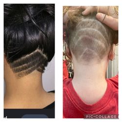 Untamed Salon and Spa - Left, photo asked for. Right, what she did