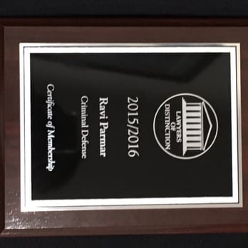 Parmar Law - 2015 Lawyer of Distinction award - Divorce & Family Law Near Me - Reseda, California