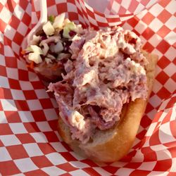 Red zepplin food truck