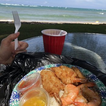 Shrimp Shack - Coconut shrimp and garlic shrimp with a hot coffee over vanilla ice cream! - Seafood Near Me - Hauula, Hawaii Shrimp Shack - Coconut shrimp and garlic shrimp with a hot coffee over vanilla ice cream! - Seafood Near Me - Hauula, Hawaii